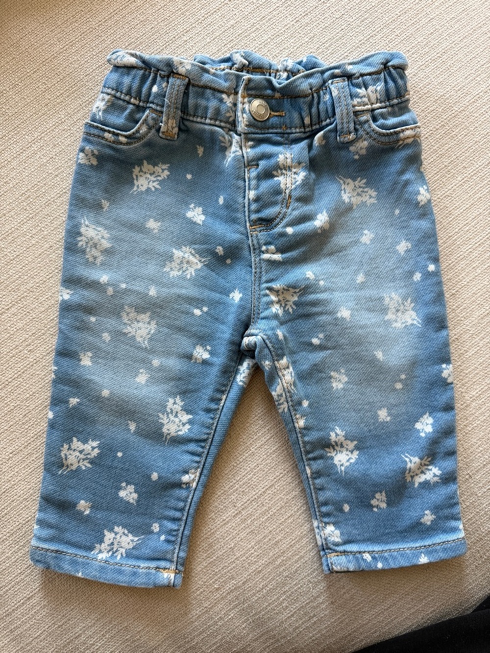 OshKosh B'gosh Light Blue Floral Jeggings